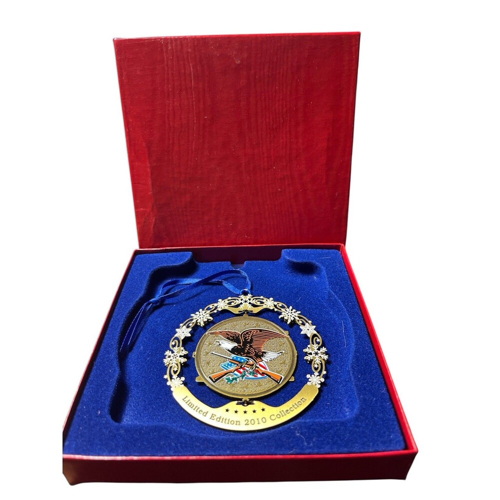 NRA National Rifle Association Limited Edition 2010 Christmas Ornament Laser Cut